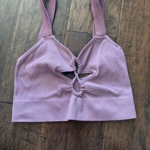urban outfitters sparkly purple crop top